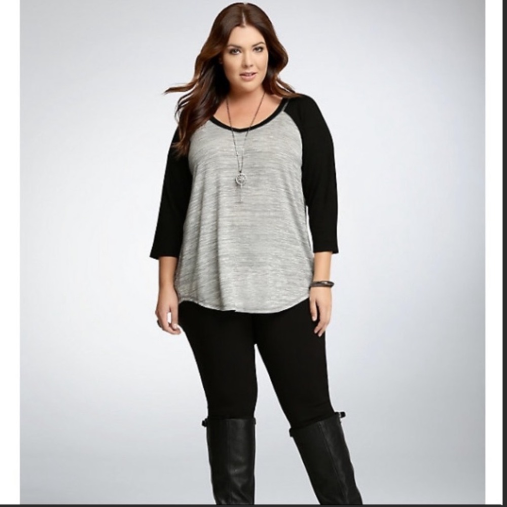 Torrid Knit Raglan Swing Top [Size 4]